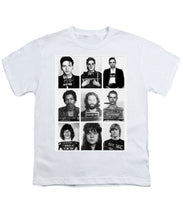 Musical Mug Shots Three Legends Very Large Original Photo 9 - Youth T-Shirt