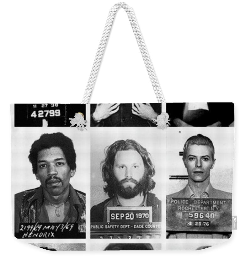 Musical Mug Shots Three Legends Very Large Original Photo 9 - Weekender Tote Bag