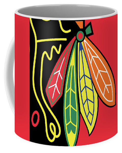 Native American Indian Blackhawks Of Chicago - Mug