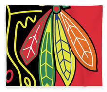 Native American Indian Blackhawks Of Chicago - Blanket