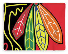 Native American Indian Blackhawks Of Chicago - Blanket