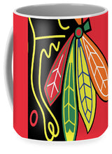 Native American Indian Blackhawks Of Chicago - Mug