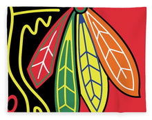 Native American Indian Blackhawks Of Chicago - Blanket