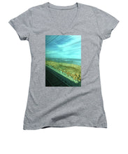 New Jersey From The Train 1 - Women's V-Neck (Athletic Fit)
