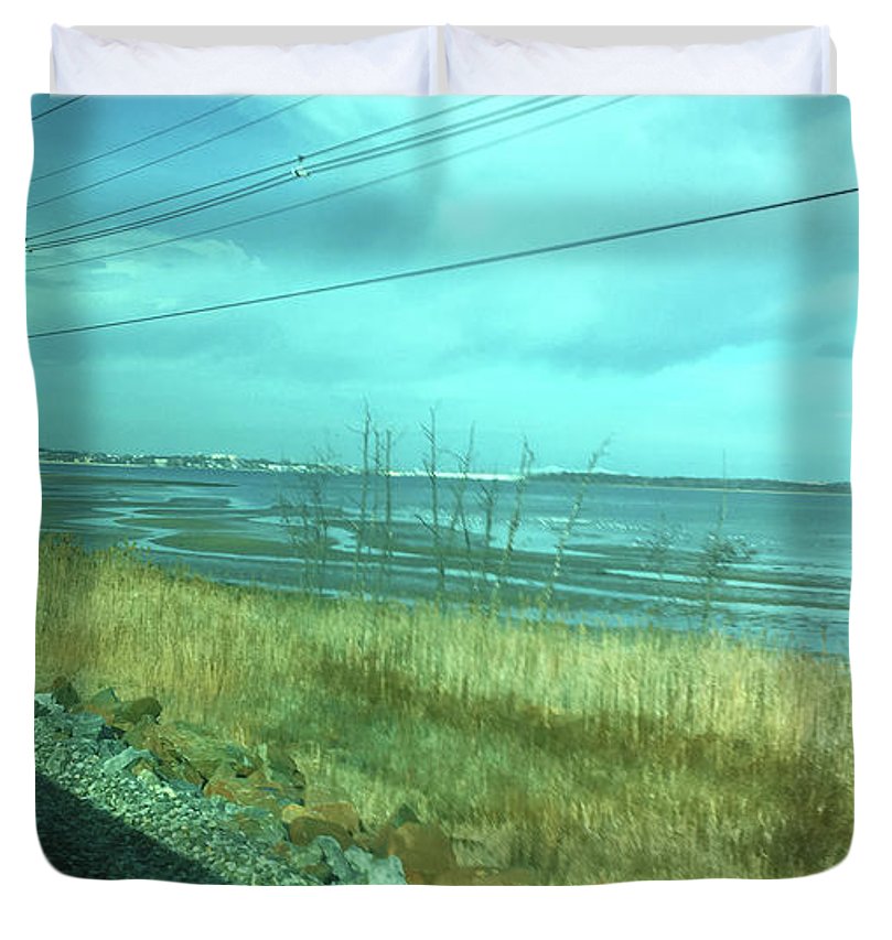 New Jersey From The Train 1 - Duvet Cover