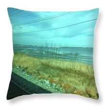 New Jersey From The Train 1 - Throw Pillow