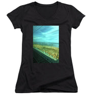 New Jersey From The Train 1 - Women's V-Neck (Athletic Fit)