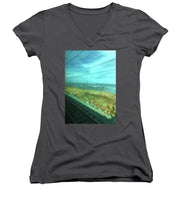 New Jersey From The Train 1 - Women's V-Neck (Athletic Fit)