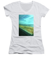 New Jersey From The Train 1 - Women's V-Neck (Athletic Fit)