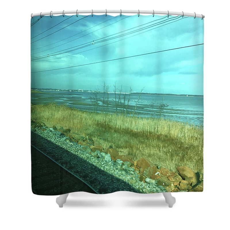 New Jersey From The Train 1 - Shower Curtain