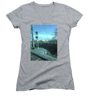 New Jersey From The Train 2 - Women's V-Neck (Athletic Fit)