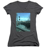 New Jersey From The Train 2 - Women's V-Neck (Athletic Fit)
