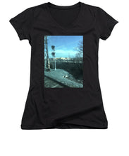 New Jersey From The Train 2 - Women's V-Neck (Athletic Fit)