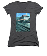 New Jersey From The Train 3 - Women's V-Neck (Athletic Fit)