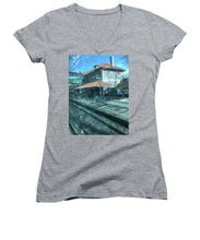 New Jersey From The Train 3 - Women's V-Neck (Athletic Fit)