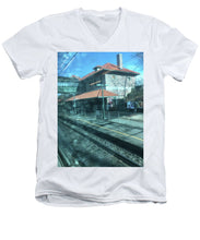 New Jersey From The Train 3 - Men's V-Neck T-Shirt