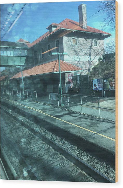 New Jersey From The Train 3 - Wood Print