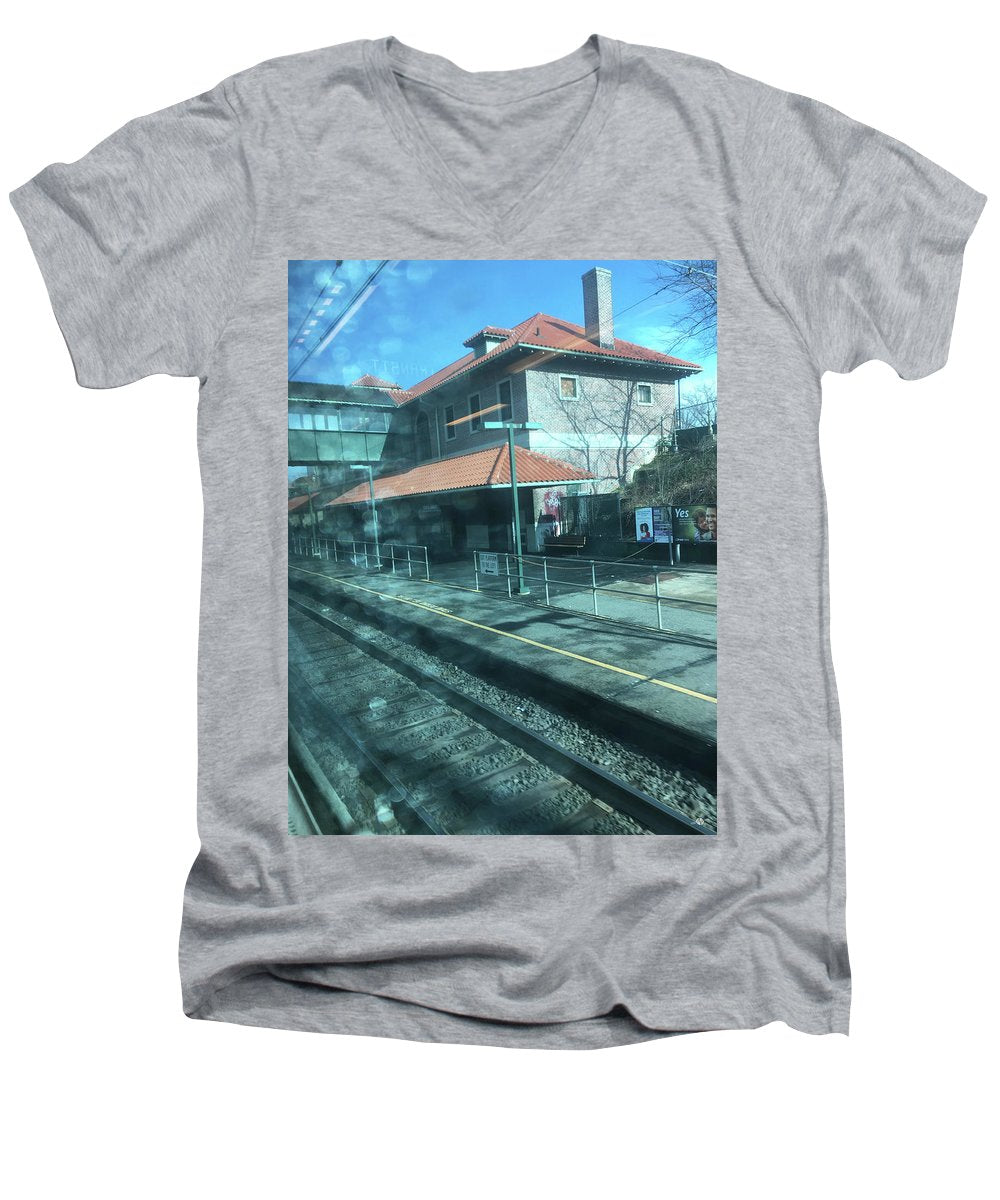 New Jersey From The Train 3 - Men's V-Neck T-Shirt