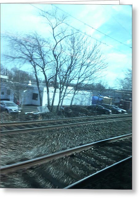New Jersey From The Train 4 - Greeting Card