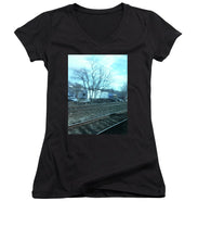 New Jersey From The Train 4 - Women's V-Neck (Athletic Fit)