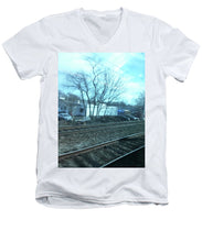 New Jersey From The Train 4 - Men's V-Neck T-Shirt