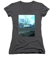 New Jersey From The Train 4 - Women's V-Neck (Athletic Fit)