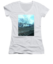 New Jersey From The Train 4 - Women's V-Neck (Athletic Fit)