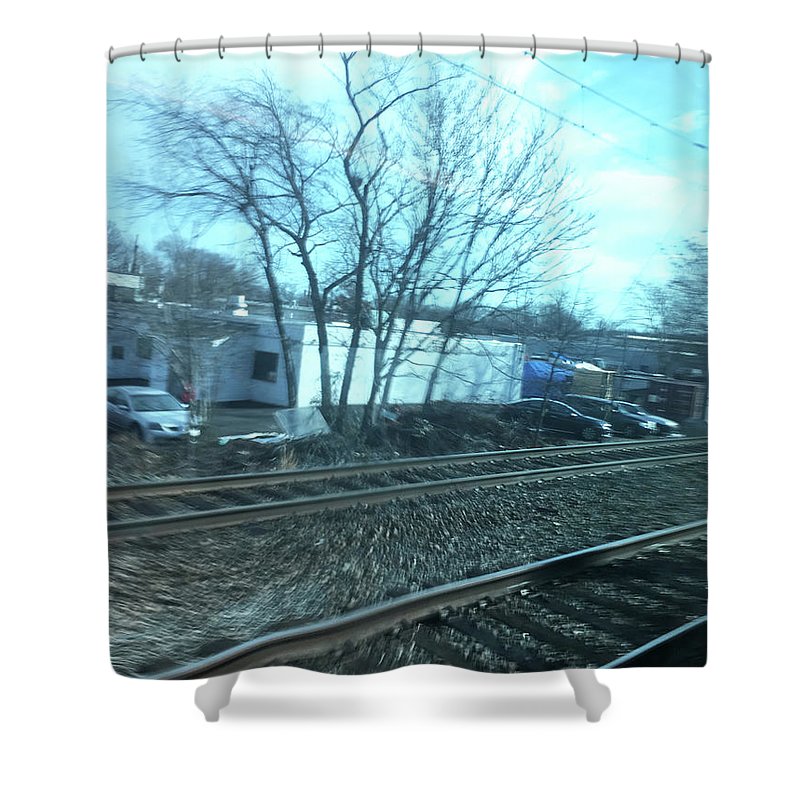 New Jersey From The Train 4 - Shower Curtain