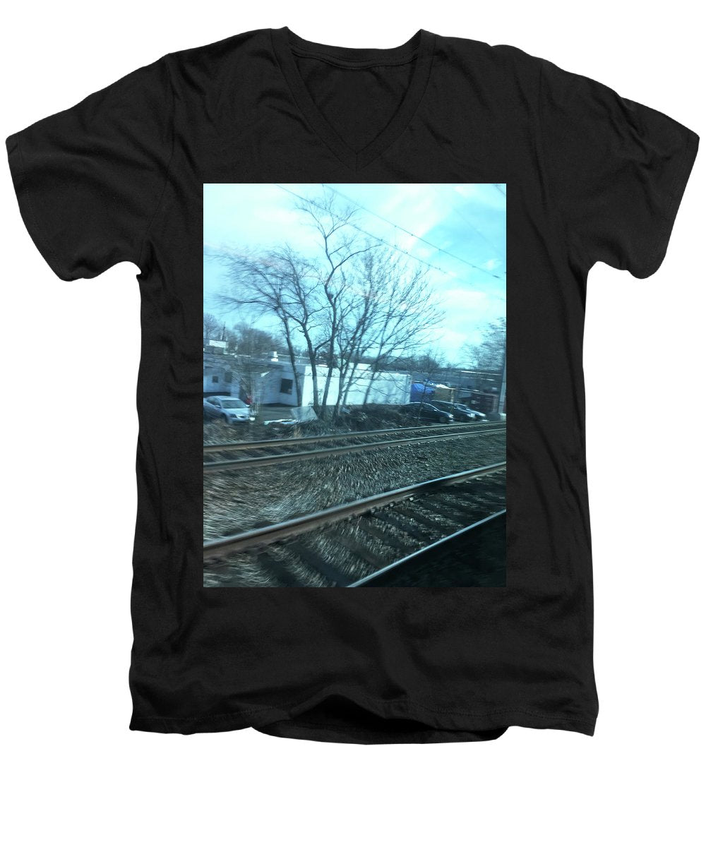 New Jersey From The Train 4 - Men's V-Neck T-Shirt