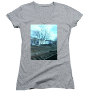 New Jersey From The Train 4 - Women's V-Neck (Athletic Fit)