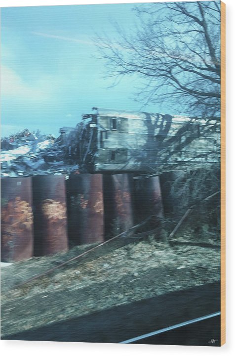 New Jersey From The Train 5 - Wood Print