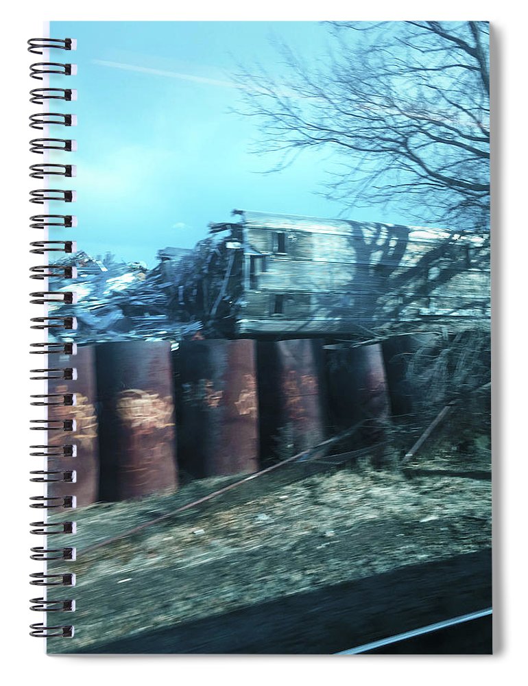 New Jersey From The Train 5 - Spiral Notebook