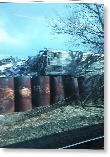 New Jersey From The Train 5 - Greeting Card
