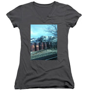 New Jersey From The Train 5 - Women's V-Neck (Athletic Fit)
