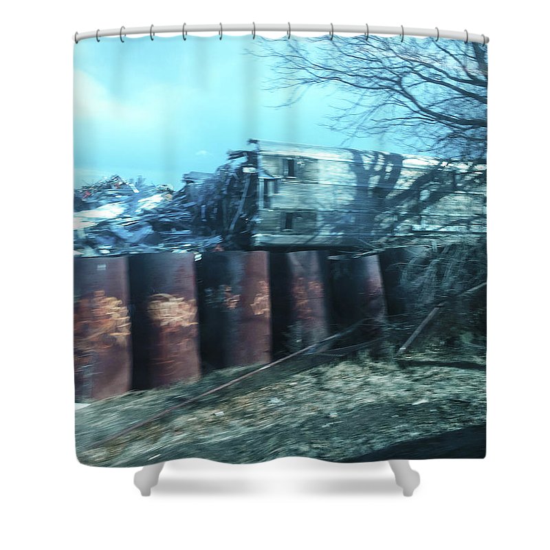 New Jersey From The Train 5 - Shower Curtain