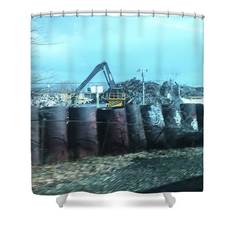New Jersey From The Train 6 - Shower Curtain