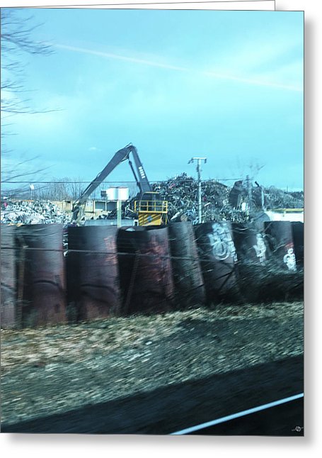 New Jersey From The Train 6 - Greeting Card