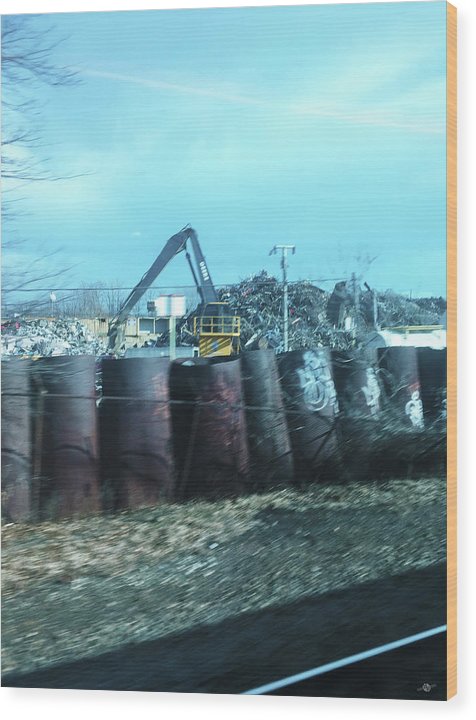 New Jersey From The Train 6 - Wood Print