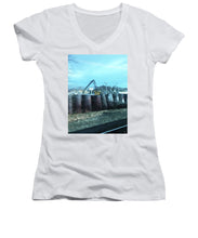 New Jersey From The Train 6 - Women's V-Neck (Athletic Fit)