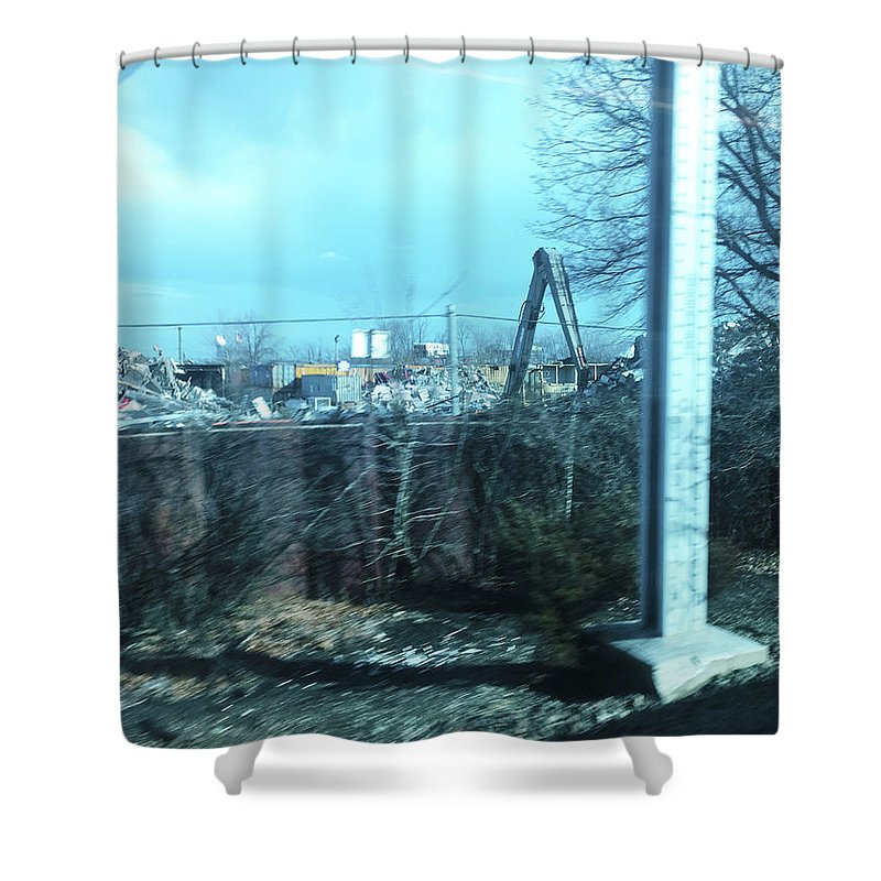 New Jersey From The Train 7 - Shower Curtain