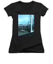 New Jersey From The Train 7 - Women's V-Neck (Athletic Fit)