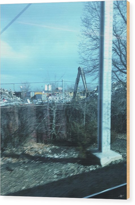 New Jersey From The Train 7 - Wood Print
