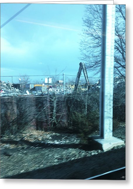 New Jersey From The Train 7 - Greeting Card