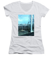 New Jersey From The Train 7 - Women's V-Neck (Athletic Fit)