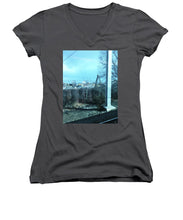 New Jersey From The Train 7 - Women's V-Neck (Athletic Fit)
