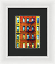 New York City Apartment Building 2 - Framed Print