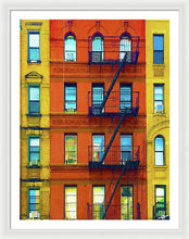 New York City Apartment Building 2 - Framed Print
