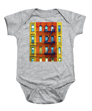 New York City Apartment Building 2 - Baby Onesie