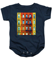 New York City Apartment Building 2 - Baby Onesie