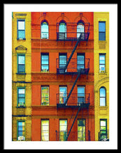 New York City Apartment Building 2 - Framed Print